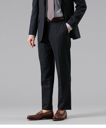 【ウォッシャブル・防シワ・ストレッチ】FLEX COMFORT 千鳥 ジャージー スラックス(セットアップ対応)