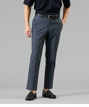 【ウォッシャブル・ストレッチ】ムーンフェイス ウエストアジャストパンツ（セットアップ対応）