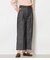 スラブシャンブレー タックワイドパンツ