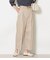 スラブシャンブレー タックワイドパンツ