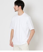 NY CARE FREE 半袖 ドレスTシャツ(ホワイト)