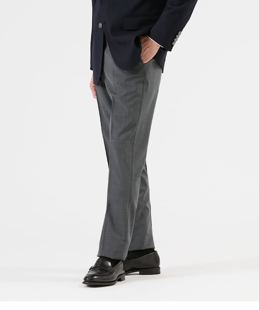 【ウォッシャブル・防シワ・ストレッチ】トロピカル スラックス