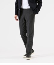 【ウォッシャブル・防シワ・ストレッチ】メランジクロス スラックス