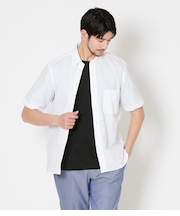 【吸水速乾】ランダムサッカー 半袖ショートボタンダウンシャツ