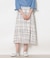 シアースウィングチェック ゴムギャザースカート