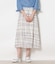 シアースウィングチェック ゴムギャザースカート