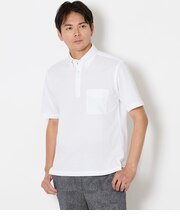 NY CARE FREE アポロコット プルオーバーボタンダウンポロシャツ