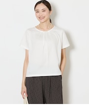 【吸水速乾】格子サッカータックTシャツ