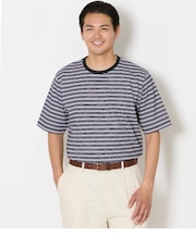 【吸水速乾】COOL COMFORT ニューヨーカーボーダー 半袖Tシャツ
