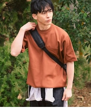 【ウォッシャブル・軽量・ストレッチ】エフォートレス クルーネックニットTシャツ