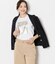 コットン100％ 箔グラフィックTシャツ