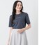 半袖クルーネックロゴTシャツ レディース コットン
