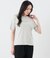 半袖クルーネックロゴTシャツ レディース コットン