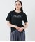 半袖クルーネックロゴTシャツ レディース コットン