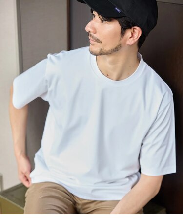 【追加生産】NY CARE FREE ホワイト 半袖ドレスTシャツ