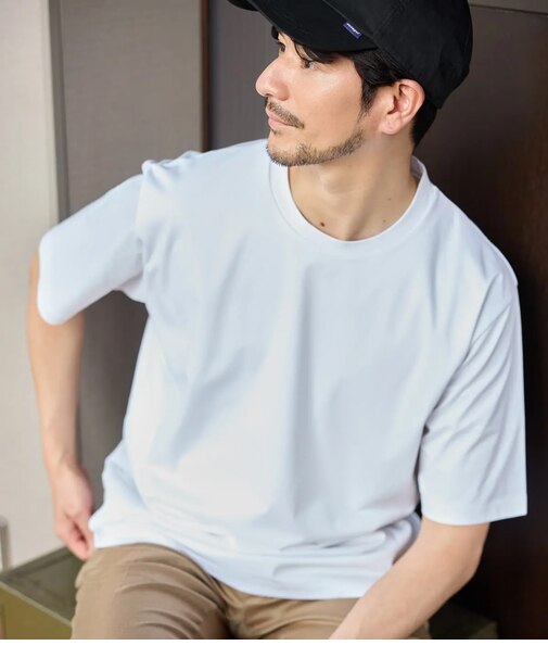 【追加生産】NY CARE FREE ホワイト 半袖ドレスTシャツ