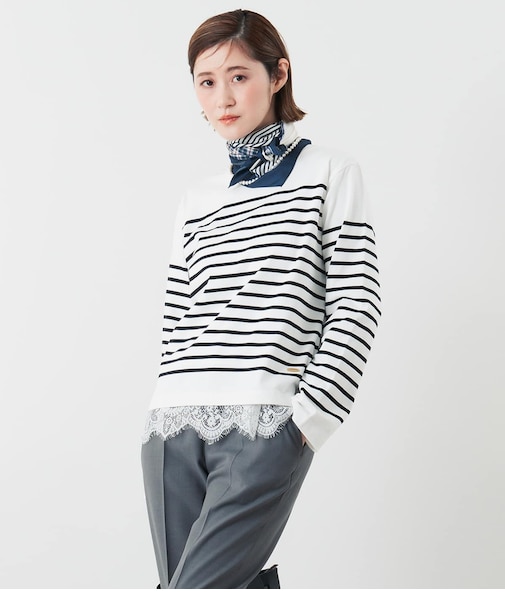 パネルボーダー バスクTシャツ