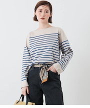 パネルボーダー バスクTシャツ