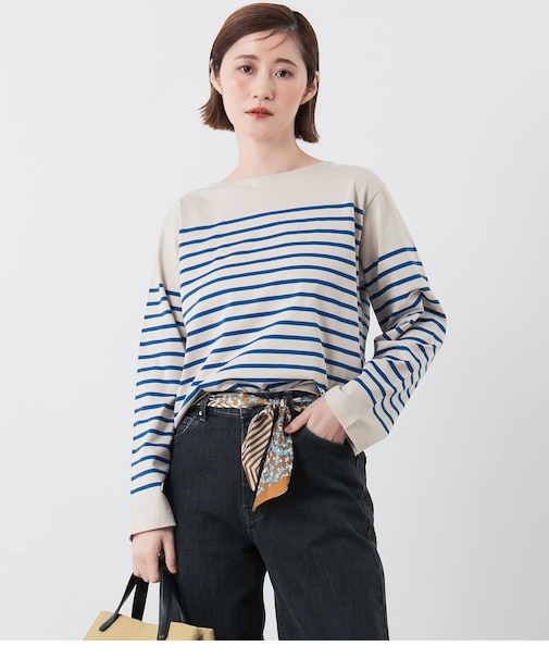 パネルボーダー バスクTシャツ