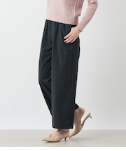 ポリエステルレーヨン ドロストワイドパンツ