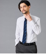 EASY CARE ピンチェック 長袖ショートボタンダウンシャツ