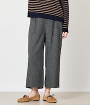 シャークストレッチ ワイドクロップトパンツ
