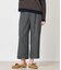 シャークストレッチ ワイドクロップトパンツ