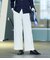 デニムジャージー ベルト付きカーブパンツ