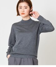 【手洗い可能】キャッシュウール ボトルネックプルオーバー