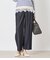 TRシャンブレーツイル タックワイドパンツ