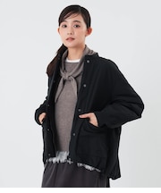 中綿ブルゾン レディース コットンナイロンクロス