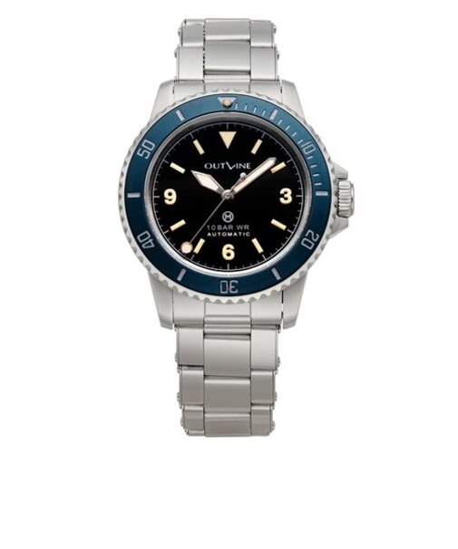 【OUTLINE】アウトライン×チックタック　ネイビーダイバー（3・6・9タイプ）YK20223-2 数量限定モデル