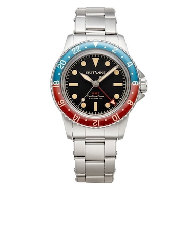 【OUTLINE】アウトライン×チックタック　GMT-1950 YK20234-1PPBK チックタック専売モデル ブラック