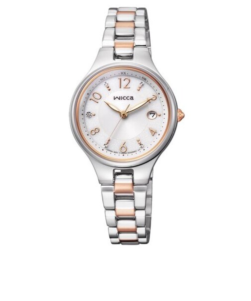 wicca(ウィッカ)ソーラーテック 電波時計 KS1-830-11 レディース