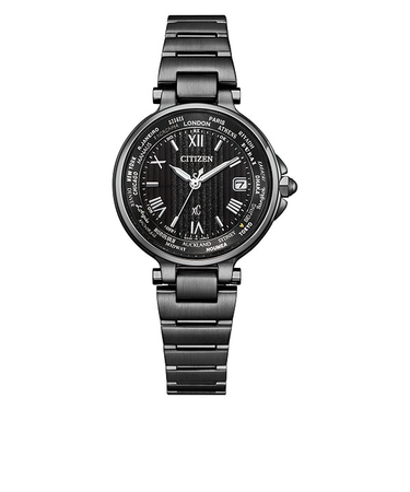 【xC】（クロスシー）basic collection エコ・ドライブ電波時計 Happy Flight BLACK限定モデル EC1016-51E 1,000本限定