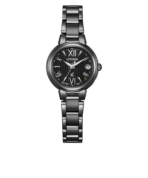 【xC】 クロスシー basic collection エコ・ドライブ電波時計 Happy Flight BLACK限定モデル ES9435-77E レディース 1,300本限定