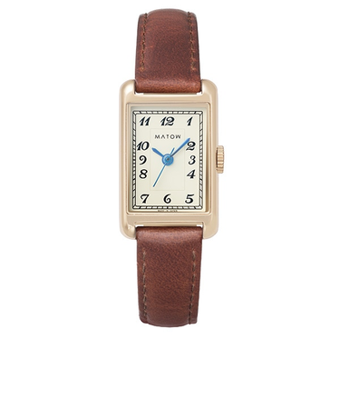 【MATOW】 Tsuki 朧月 -おぼろづき- / スクエア mw004007 レザー アラビック クォーツ
