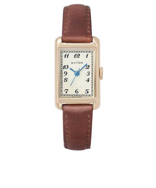 【MATOW】 Tsuki 朧月 -おぼろづき- / スクエア mw004007 レザー アラビック クォーツ