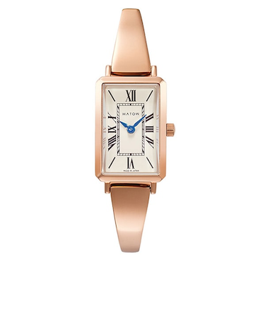 【MATOW】 Tsuki 月華 /スクエア ローズゴールド クリーム mw003001 クォーツ
