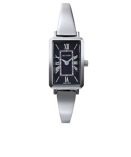 【MATOW】 Tsuki 月華 /スクエア シルバー ブラック mw003005 クォーツ