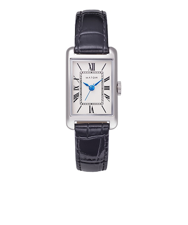 【MATOW】 Tsuki 朧月 -おぼろづき- / スクエア シルバー レザー mw004003 クォーツ