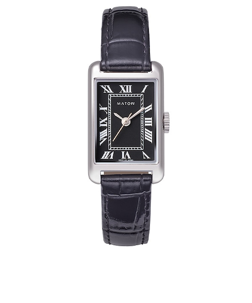 【MATOW】 Tsuki 朧月 -おぼろづき- / mw004005 スクエア ノアール シルバーメッシュ クォーツ