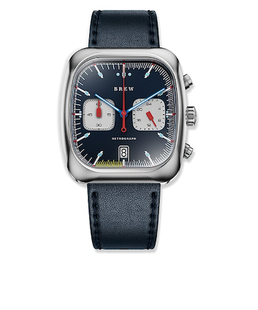【Brew Watch Co.】 Retrograph - Technicolor 38mm×41.5mm RTROTECH メカクォーツ