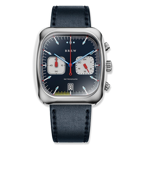 【Brew Watch Co.】 Retrograph - Technicolor 38mm×41.5mm RTROTECH メカクォーツ