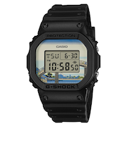 【G-SHOCK】 葛飾北斎 富嶽三十六景 「深川万年橋下」 DW-5600KHFM25-1JR クォーツ メンズ