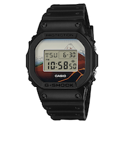 【G-SHOCK】 葛飾北斎 富嶽三十六景 「山下白雨」 DW-5600KHSH25-1JR クォーツ メンズ