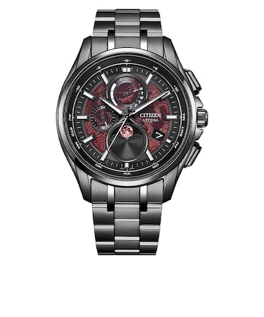 ATTESA エコ・ドライブ電波時計 ダイレクトフライト Black Titanium Series Shades of Red 限定モデル BY1005-73Z