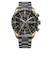 ATTESA アテッサ LIGHT in BLACK エコ・ドライブ電波時計 ダブルダイレクトフライト ACT Line BLACK Titanium Series AT8384-58E 電波ソーラー メンズ