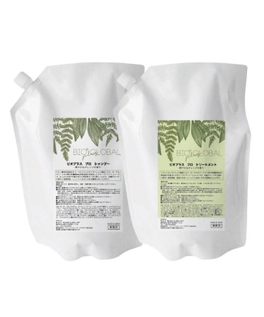 【BIO+ GLOVAL】ビオプラスプロ　2Lセット（シャンプー2L＆トリートメント2L）　爽やかなオレンジの香り　詰め替えボトル付き