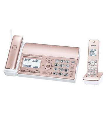 パナソニック/Panasonic/デジタルコードレス普通紙ファクス おたっくす【FAX/子機1台タイプ/ピンクゴールド】  KX-PD550DL-N